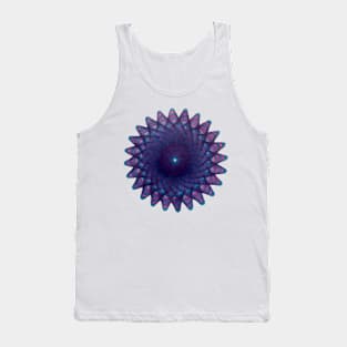 Spirograph Pink and Blue Psychedelic Tank Top